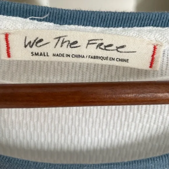 Free People We The Free Lone Star Patchwork Long Sleeve Thermal Top Small - Picture 5 of 12